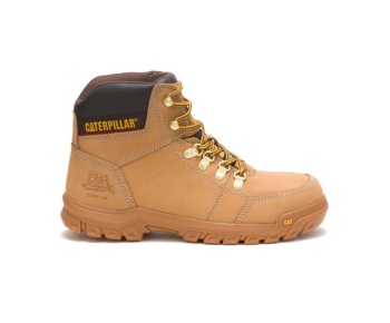 Caterpillar Work Boots South Africa Outline Steel Toe Orange - Cat Boots For Men - ZR2547096